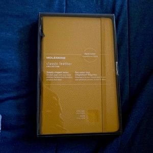 Hardcover yellow classic leather moleskine